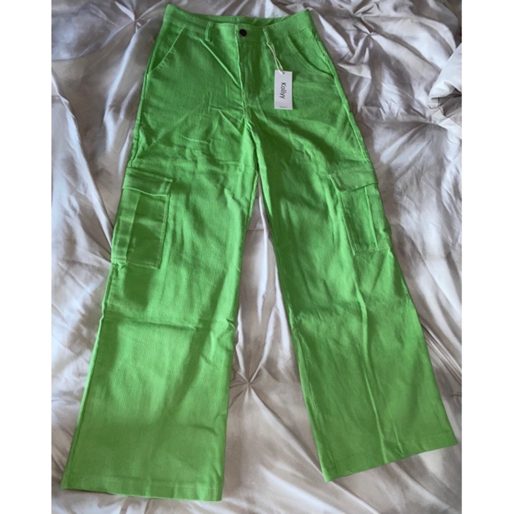 Green Vintage Shift Pants